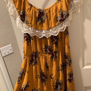 Off the shoulder boutique dress.